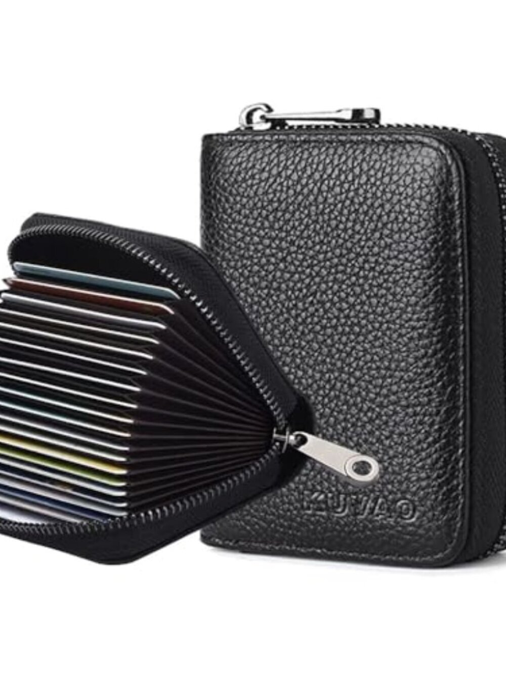 🆕 KUVAO RFID Blocking, 20 Card Slots Credit Card Holder Leather Small Card Case